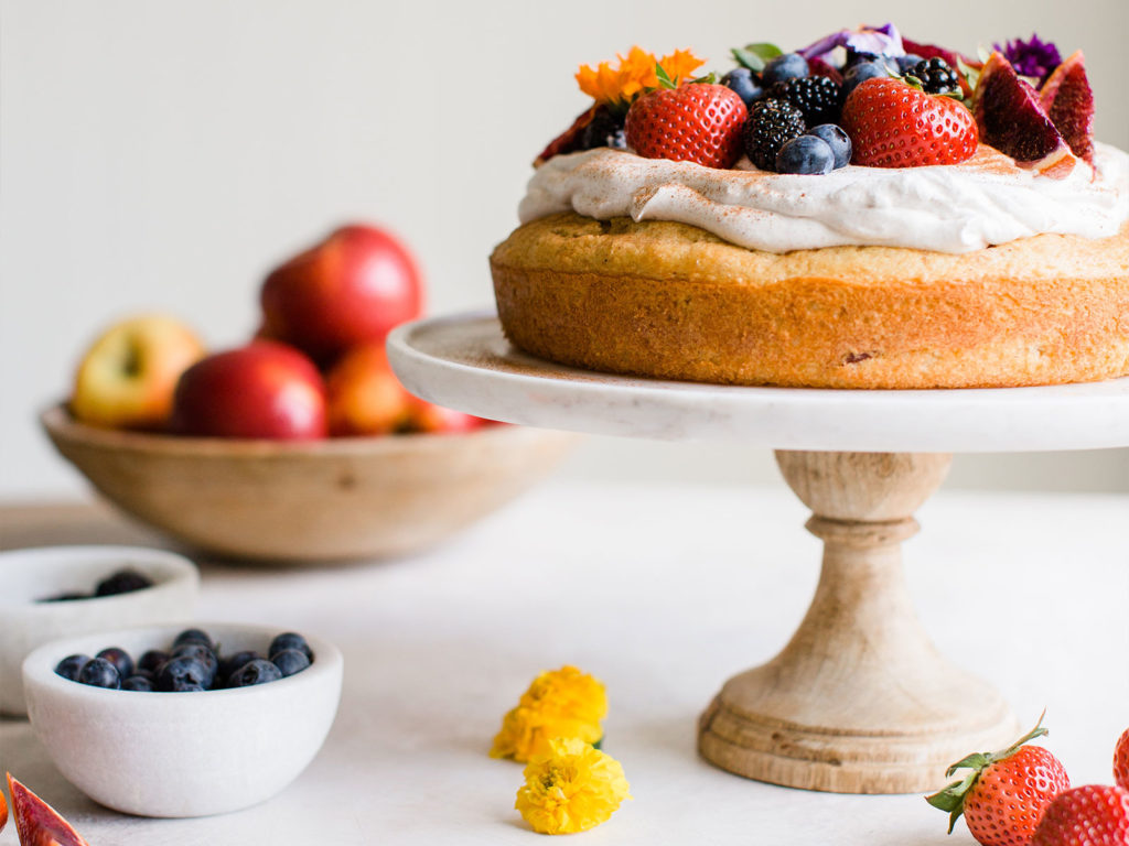 Cinnamon Apple Tres Leches With Whipped Cream and Berries - California ...