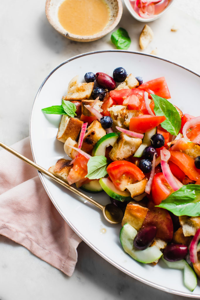 Panzanella Salad with Mixed Berries - California Giant Berry Farms