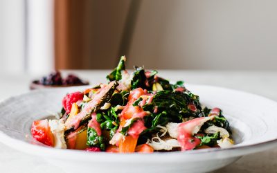 Fall Baked Salad with a Raspberry-Miso Vinaigrette (1)