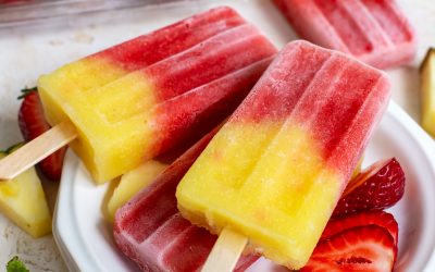 Strawberry Pineapple Popsicles-3