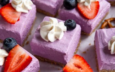 no bake berry cheesecake bars-4