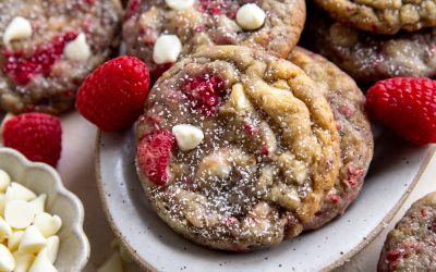 raspberry white chocolate chip cookie recipe-4